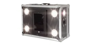 Fotobox mit integrierter Beleuchtung