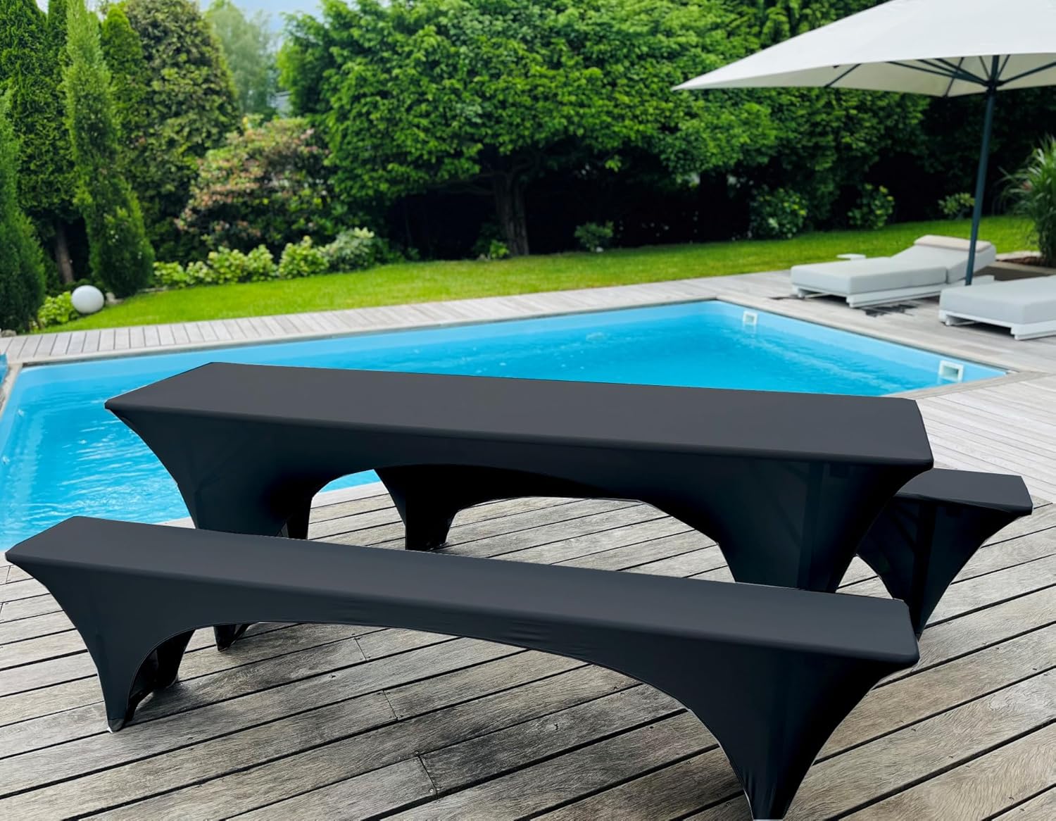 Stretch-Husse-Bierzeltgarnitur